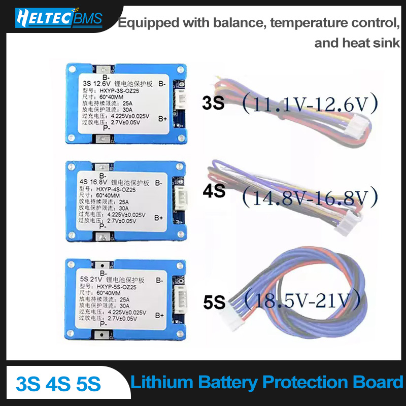 3S 4S 5S 25A BMS 18650 Lithium - огляд і ціна Heatsink